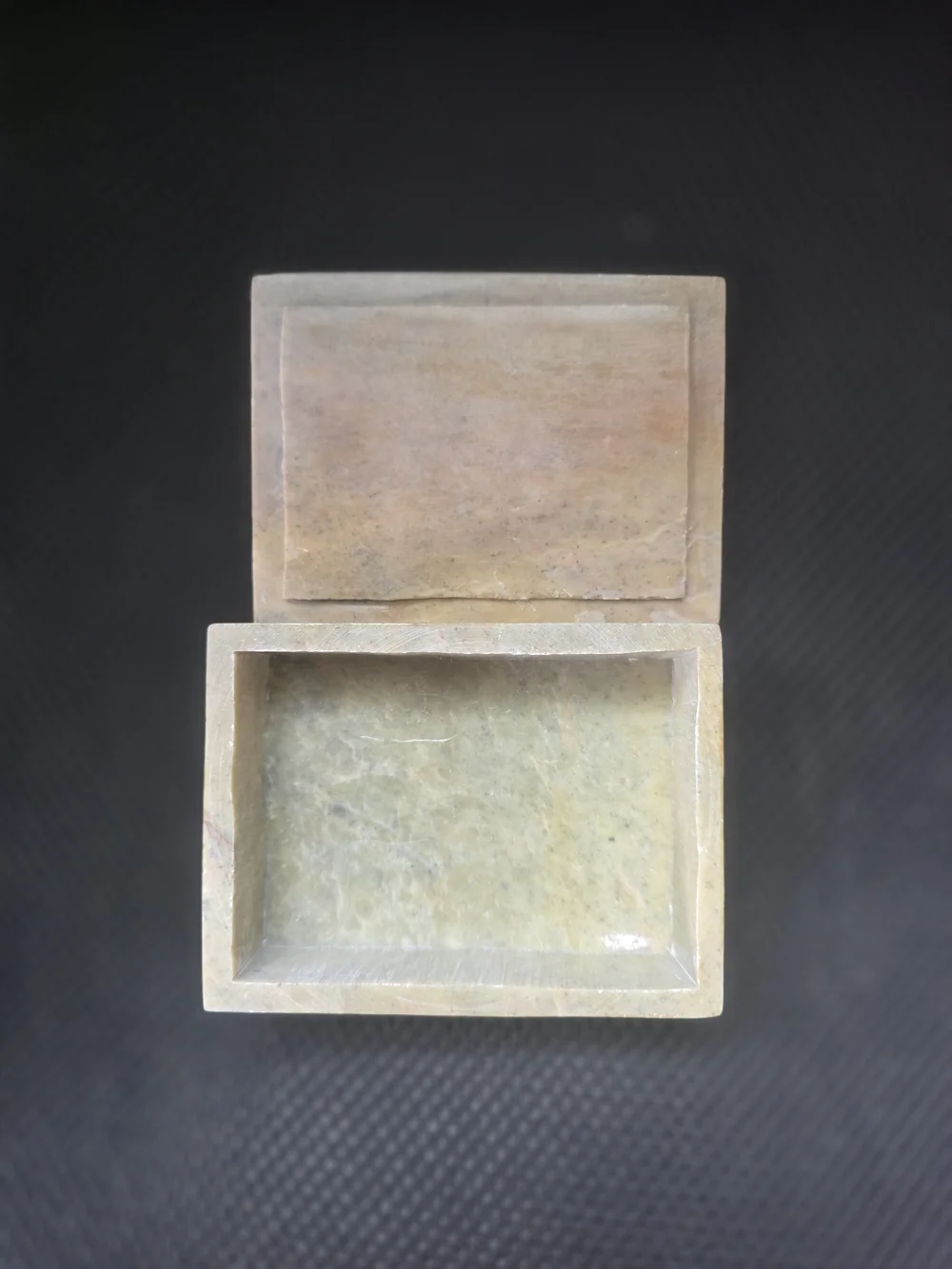 Vintage Edna Hibel Mother and Child Soapstone Trinket Box - Signed Art Lid Small